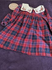 Red Checked Tartan Dress -
