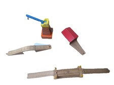 Wooden Crane Bridge Engine Shed and Trains For  Railway