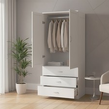 2 Door 3 Drawer Tall Wardrobe