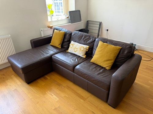 John lewis sacha brown leather - john,