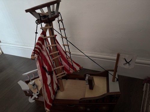 Wooden pirate ship - wooden,