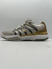 K-Swiss Shoes Womens Big Shot Tennis Pickleball Court Shoes White Gold US 9