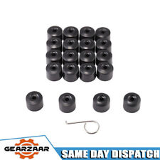 For VW Volkswagen Wheel Lug Nut Bolt Cover Black Caps 1K06011739B9 Set of 20