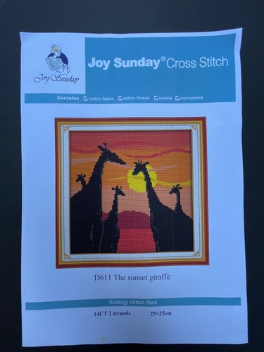 Cross stitch kit giraffes - stitch, at