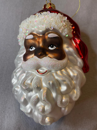 Black santa ornament - ornament, genuine