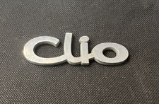 RENAULT CLIO - VINTAGE  CAR BADGE / EMBLEM - 97 X 30  MM