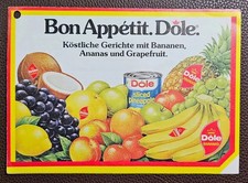 Vintage Dole German Recipe Card – Bananas, Pineapple & Grapefruit – 1970s