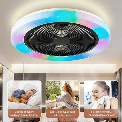Ceiling fan with - light, led