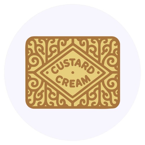 Custard cream round - 24, cream'