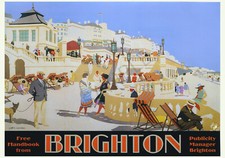 VINTAGE Travel POSTER BRIGHTON