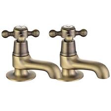 Basin Pillar Taps Pair Antique