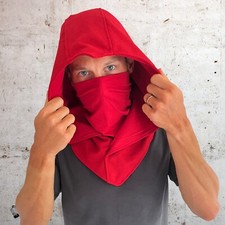 Red Assassin Ninja Winter Hood