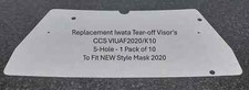 Anest Iwata Replacement Visor Covers Pack 10 for 2020 Air Fed Mask VIUAF2020