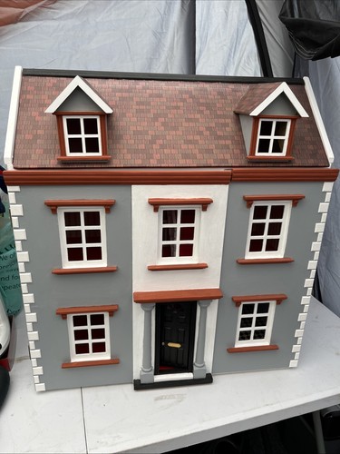 Wooden dolls house - wooden,