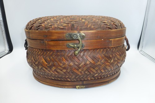 Vintage handwoven bamboo - vintage,