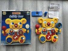 Vintage 1982 Matchbox Activity Bear Toy Cotteddy Bear Toddler Nursery Boxed Rare