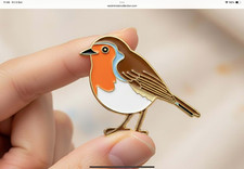 NEW ROBIN  PIN BADGE brand new stock