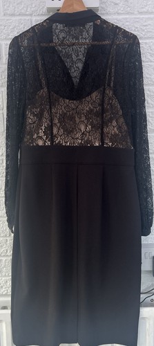 Savoir black lace floral - black,