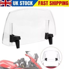 Motorcycle Spoiler Wind Screen Adjust Windshield Extension Deflector Extender UK