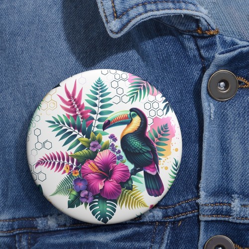 Custom pin button badge - custom,