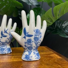 Swallow and rose - swallow, porcelain