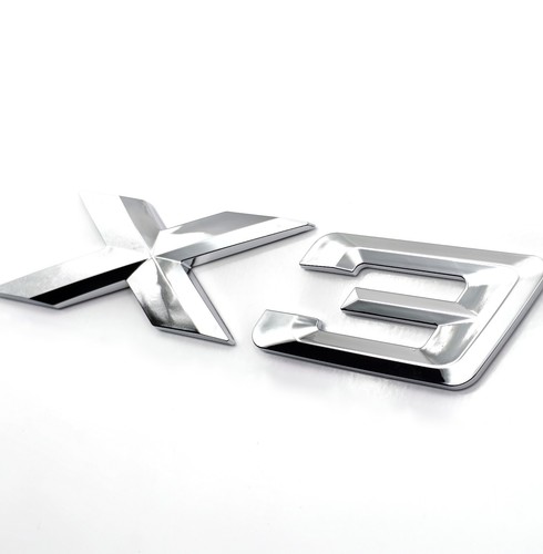 Silver chrome letters - silver,