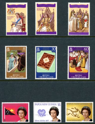 1977 silver jubilee sets - silver,