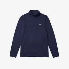 LACOSTE Mens Navy Blue 1/4 Zip