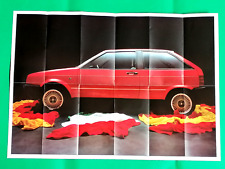 1985-86 SEAT IBIZA & MALAGA Sales Brochure with IBIZA POSTER - Excellent