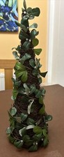 Christmas Tree- Mistletoe Tree-   Whicker Pyramid Vgc
