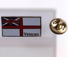 Royal Navy White Ensign Veteran pin badge - lapel badge HM Forces Veteran badge
