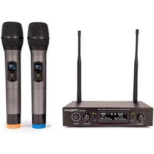 KAM UHF Fixed Twin Channel Wireless Microphone System (KWM1932)
