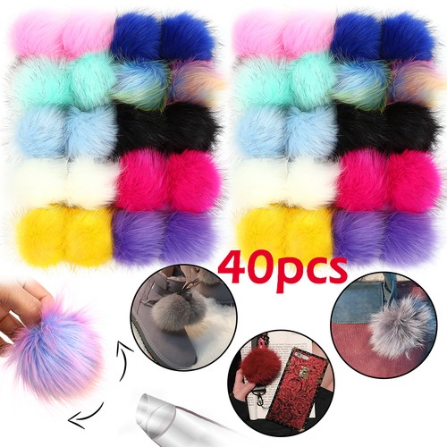 40pcs fluffy faux ball - fluffy,
