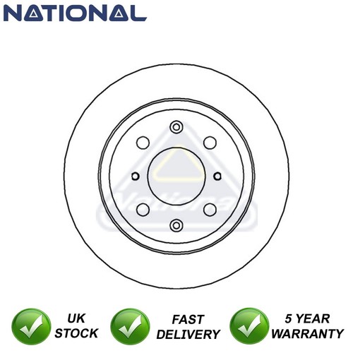 Brake disc rear national - brake,