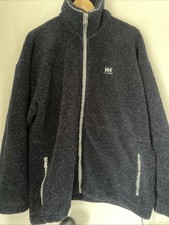 Helly Hansen Men's XL Navy Retro Full Zip Fleece Jacket