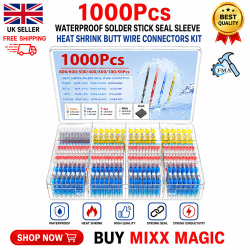 1000pcs waterproof solder - 1000pcs,