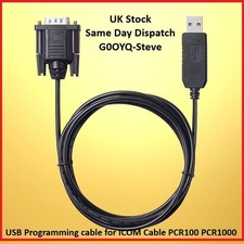 USB Programming Cable for iCOM IC-PCR100 IC-PCR1000 1.8M Long