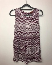 MISSONI MARE Purple White Wavey Knitted Sleeveless Jumpsuit Dress JUST TRYED ON 