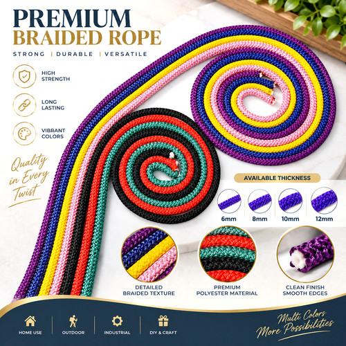 Polyester marine rope braided - polyester,