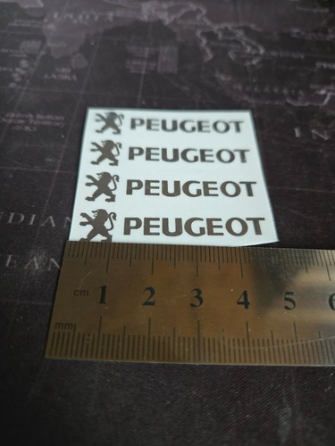 Peugeot stickers metalic - 4x,
