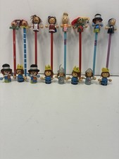 Vintage Wooden Pencil Toppers