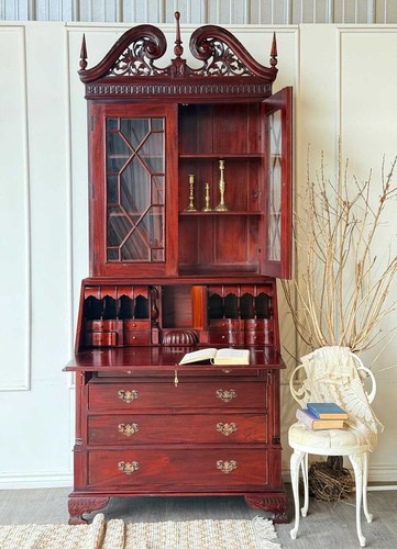 Vintage chippendale mahogany - vintage,