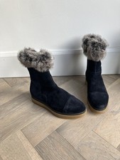 Manas Vintage Midcalf Fur Trim