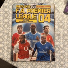 Merlin's FA Premier League 04 Sticker Book Complete with Completion Sticker 100%