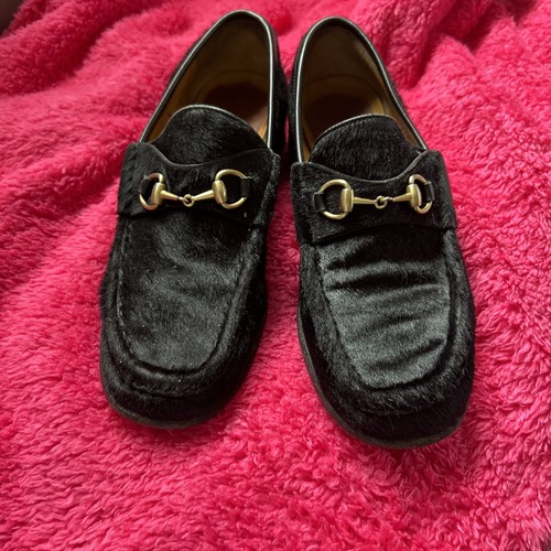 Gucci black jordaan horsebit - black,