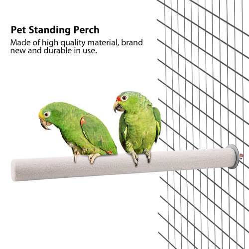 White bird perch standing bar - white,