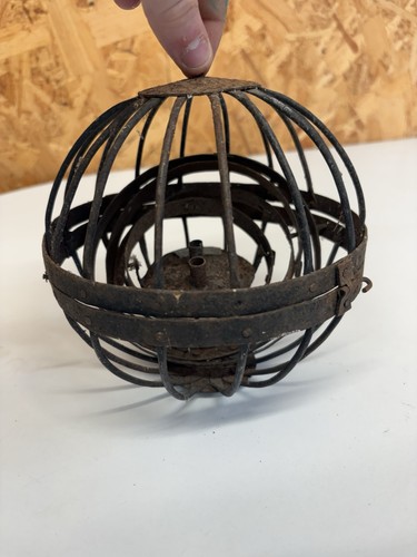 Antique ship gimbal lantern - ship's,