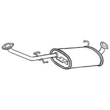 Centre Pipe & Silencer for Isuzu Trooper 3.1 4JG2T 1991-1998 Diesel SUV Klarius