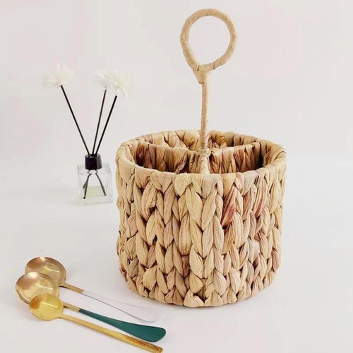 Wicker cutlery organizer - wicker,