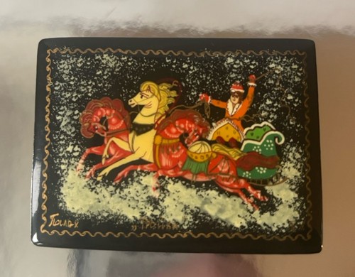 Russian palekh lacquer box - russian,
